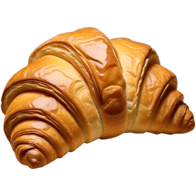 Cinematic Realistic Rustic French Croissant Pastry Emoji, depicted as a flaky, buttery crescent with delicate, layered textures and a slight, intentional char along the edges that imparts a rustic, artisanal charm. The golden, crispy exterior shows a hint of burnt nuance, rendered with warm, inviting lighting and exquisite detail to capture its time-honored, imperfect perfection. emoji