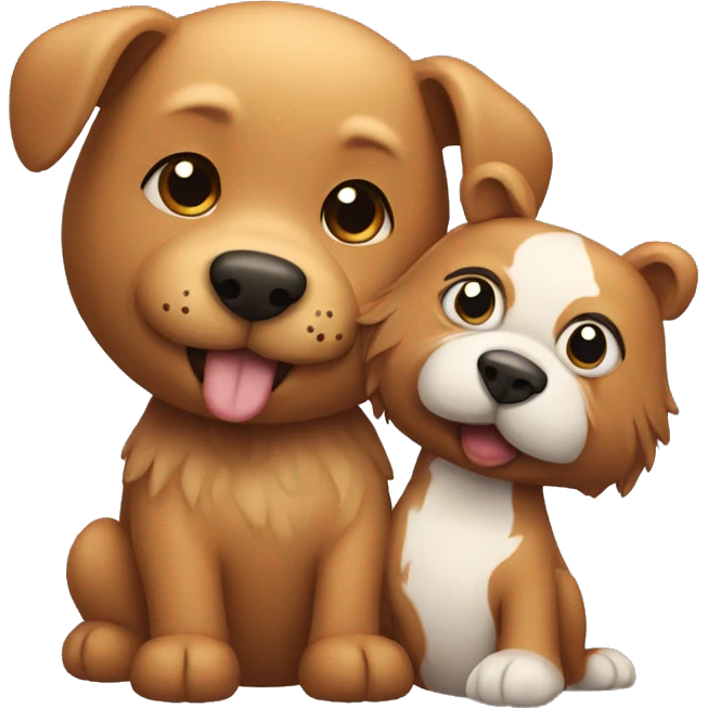Dog with bear emoji