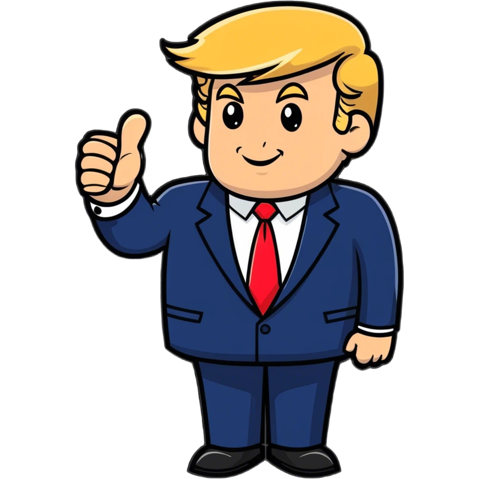 President Trump like Jewish  emoji