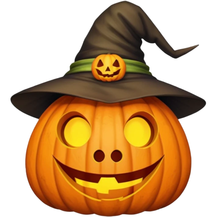 toad wearing a jack o lantern face with a hat emoji