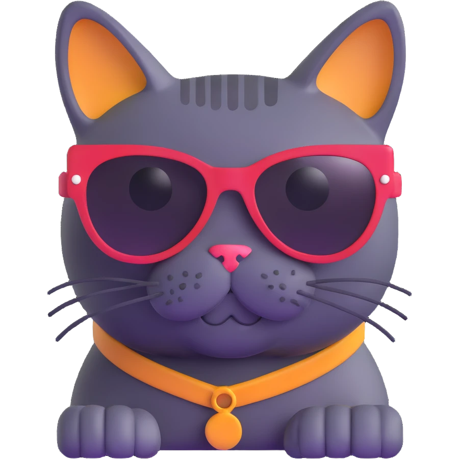 cat wearing sunglasses emoji