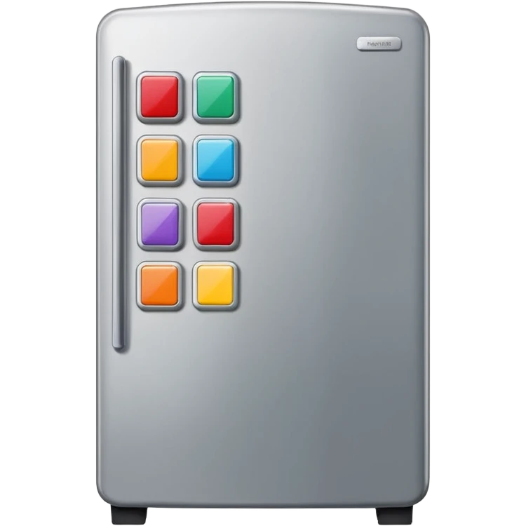 refrigerator with poetry magnets emoji