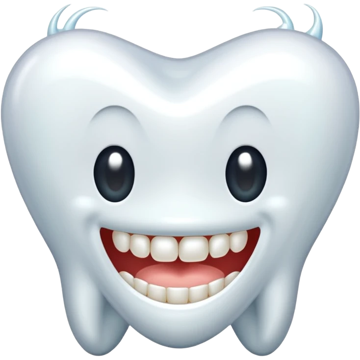 Ordinary tooth emoji