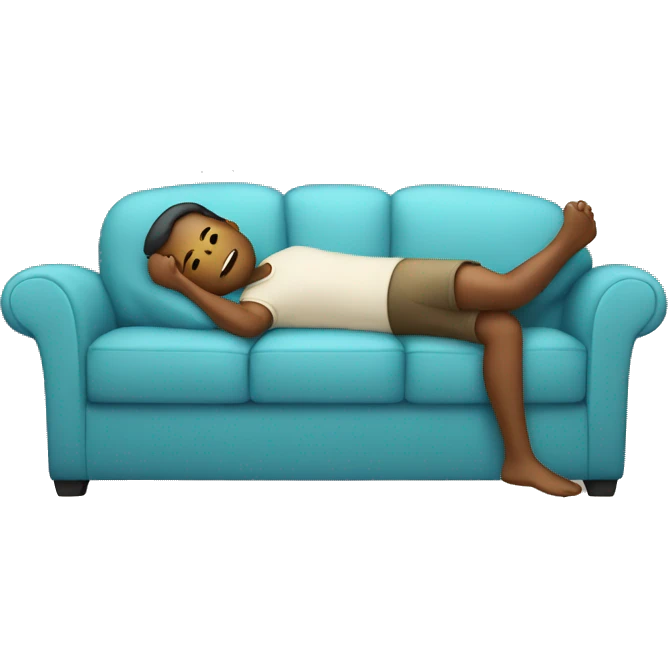 Person laying in sofa emoji