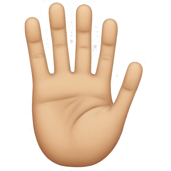 Three fingers  emoji