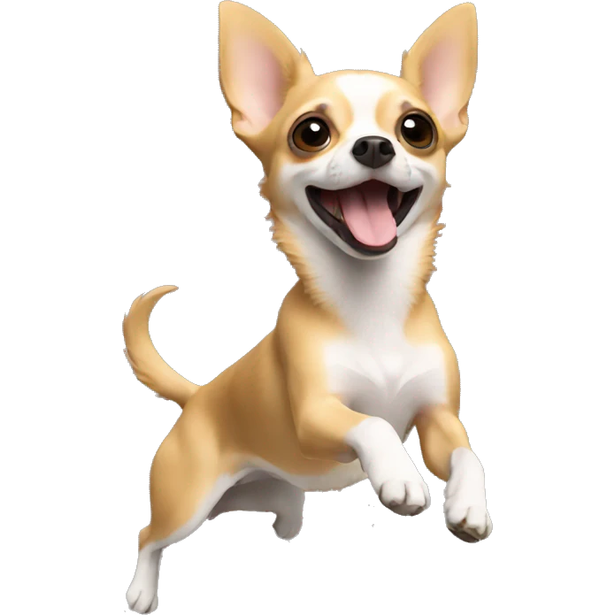 Chihuahua jumping emoji