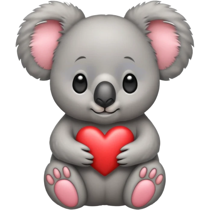 Koala with heart eyes emoji