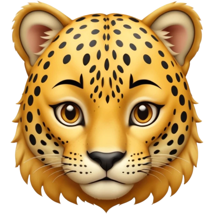 A high-resolution photo-realistic digital illustration of a young jaguar, chest upward A high-resolution, photo-realistic digital illustration of a majestic young jaguar emoji