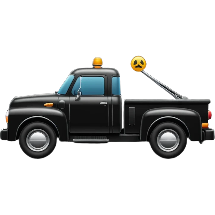 towing street  icon, shilloute emoji