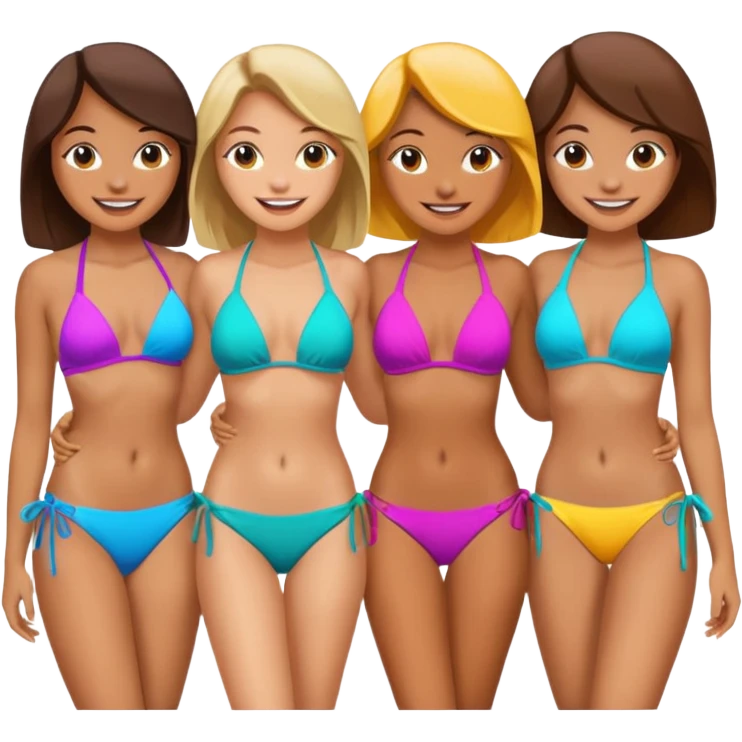 Bikini girls emoji