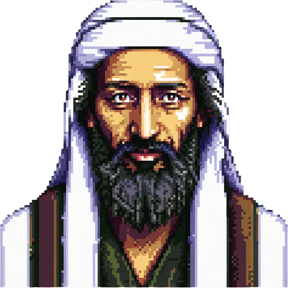 portrait of Osama bin Laden emoji