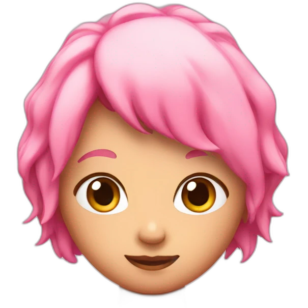 Cute pink back emoji