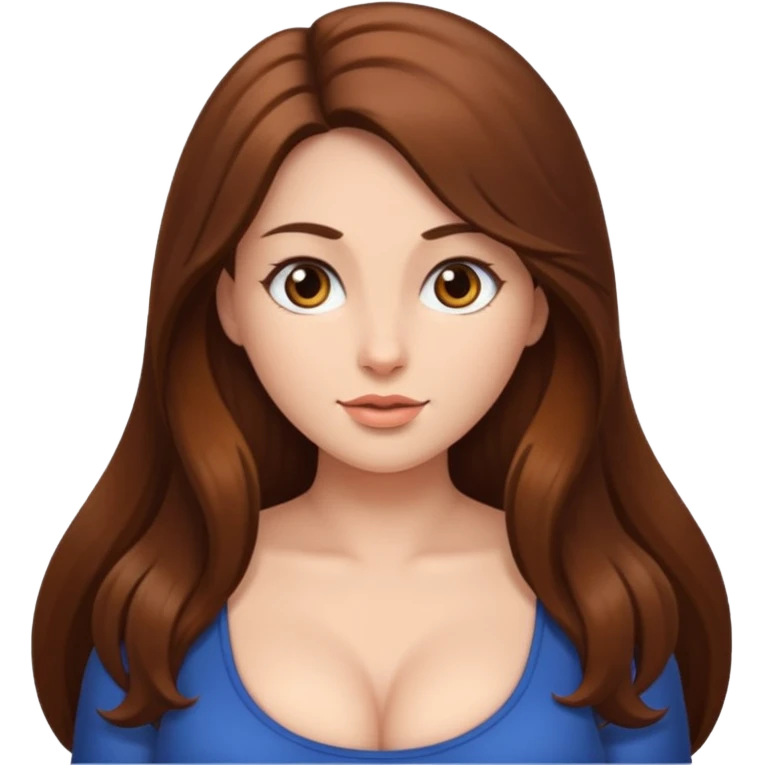 Naked Woman with big boobs emoji