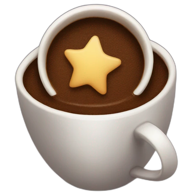 coffee with stars emoji