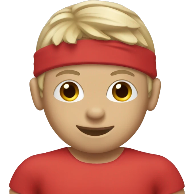 Pilates red costume  emoji