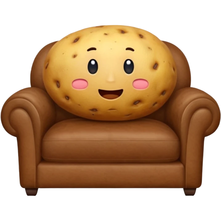 Potato on sofa emoji