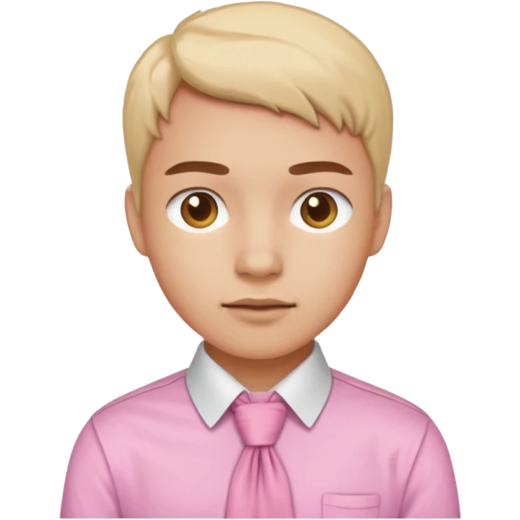 Pink tied shirt emoji