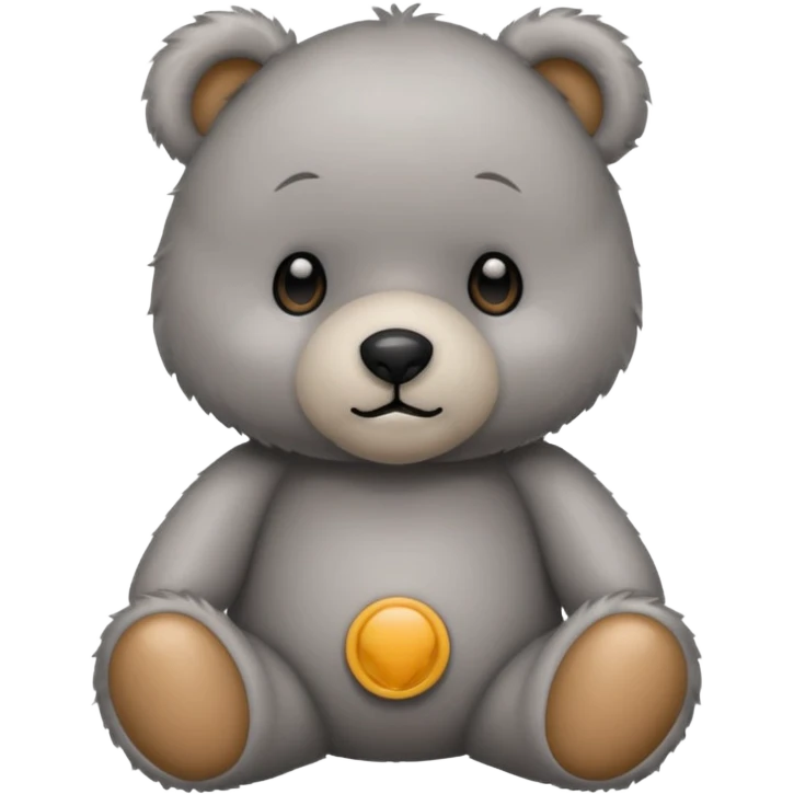 Gray Teddy bear  emoji