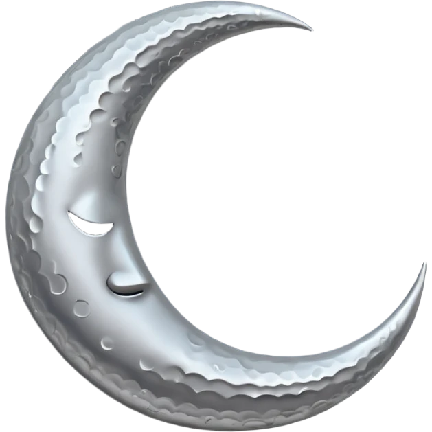 phases of the moon: crescent moon emoji
