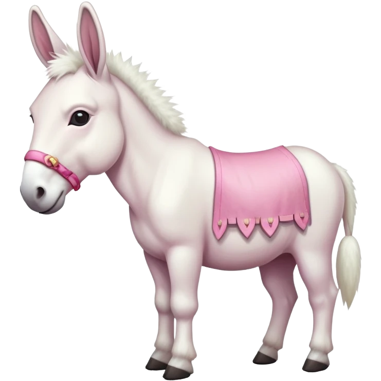 An albino donkey emoji