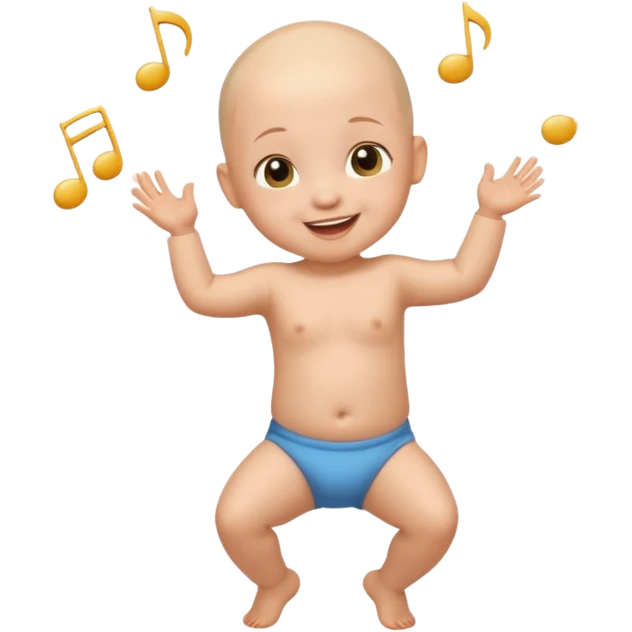 光頭bb開心跳舞 emoji