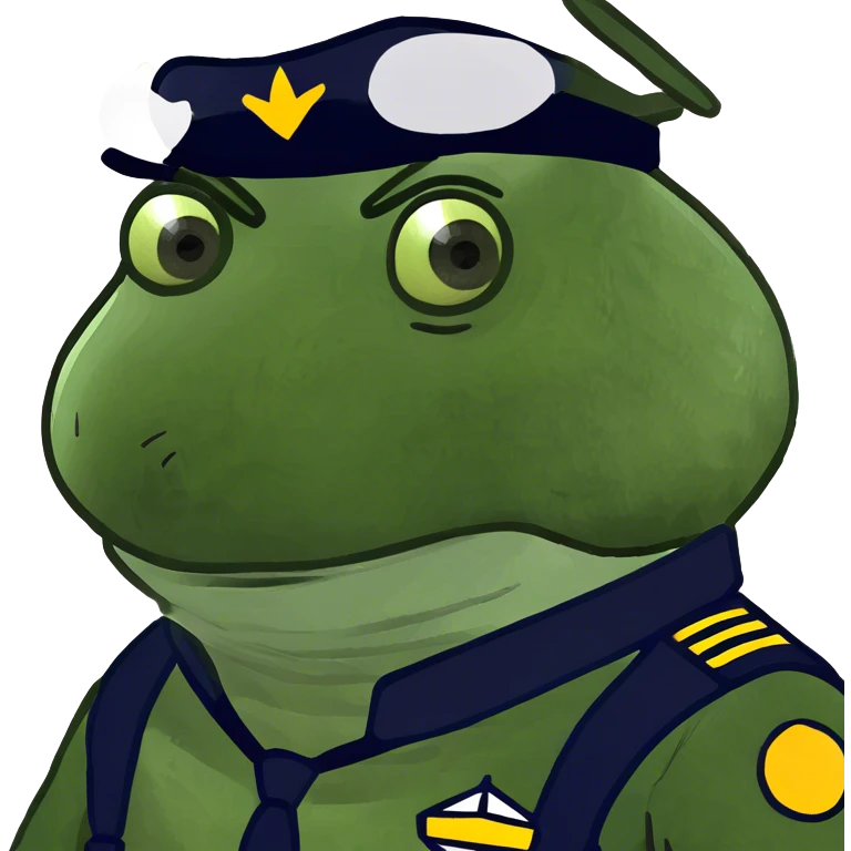 bufo dressed as pilot emoji