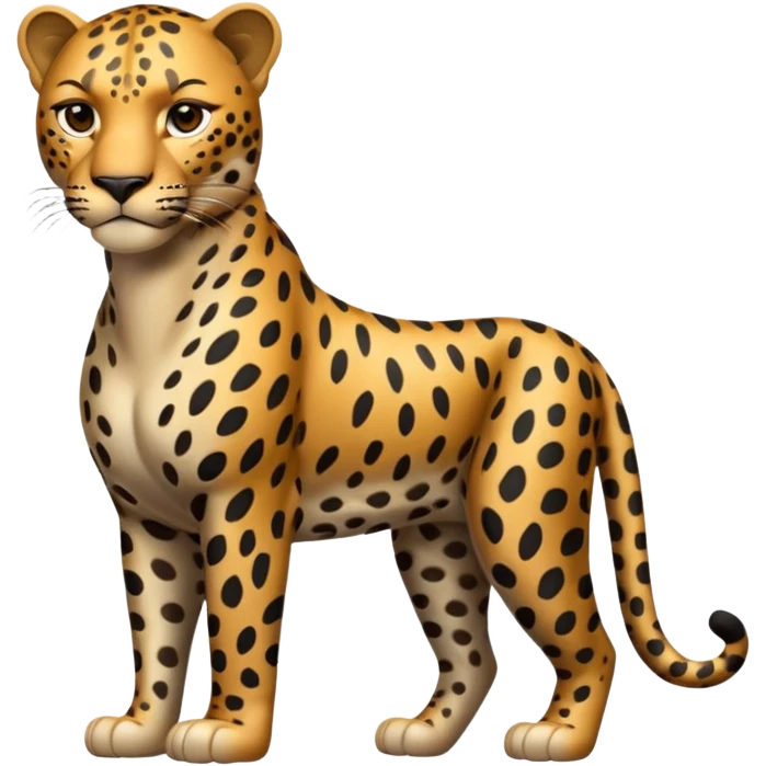 realistic leopard emoji