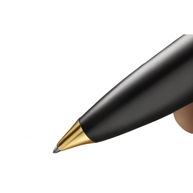 Writing a thank you note emoji