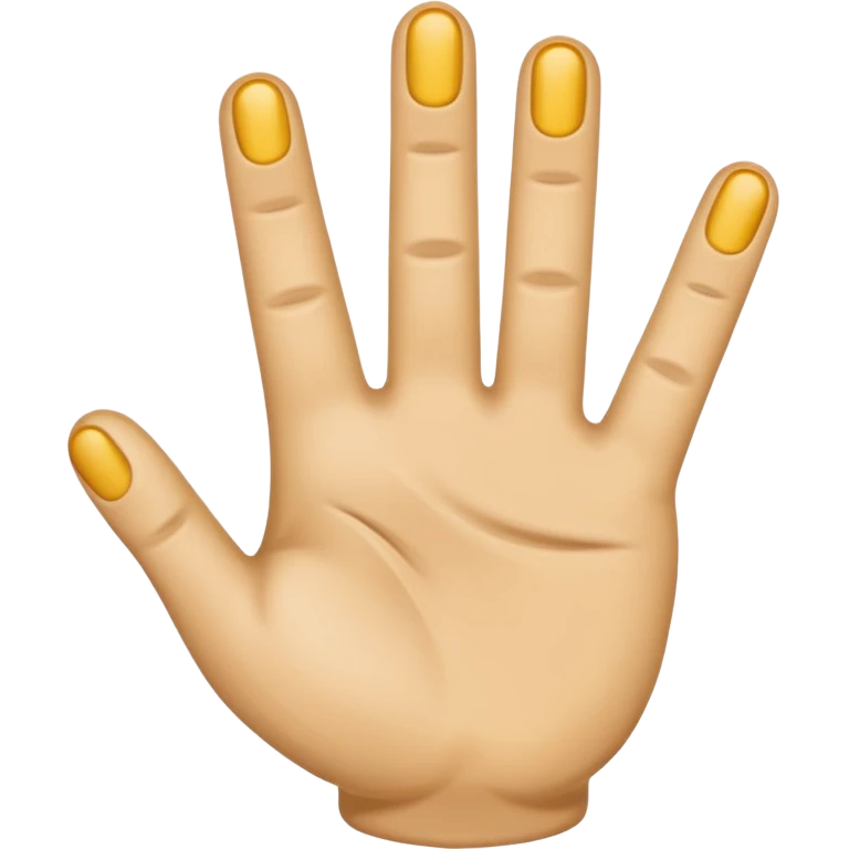Mache Emojis mit einer Hand die drei Finger zeigt  emoji