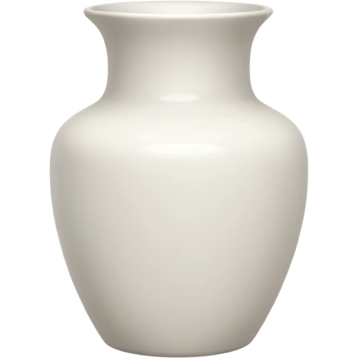 este vaso branco mas sem as flores emoji