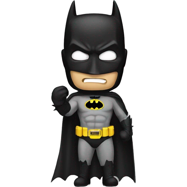 Batman with iPhone emoji