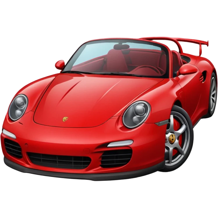 Dark red porche  emoji