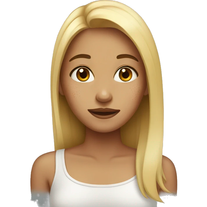 Girl with acne  emoji