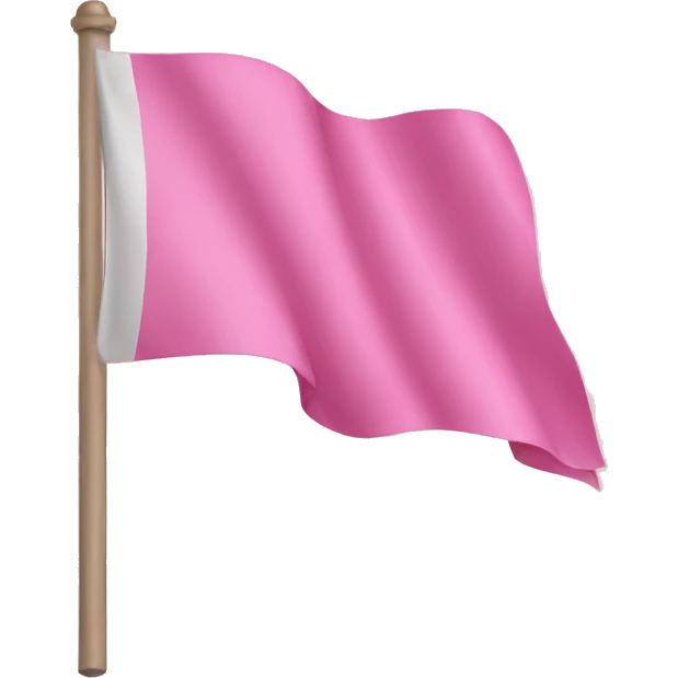 Pink flag emoji