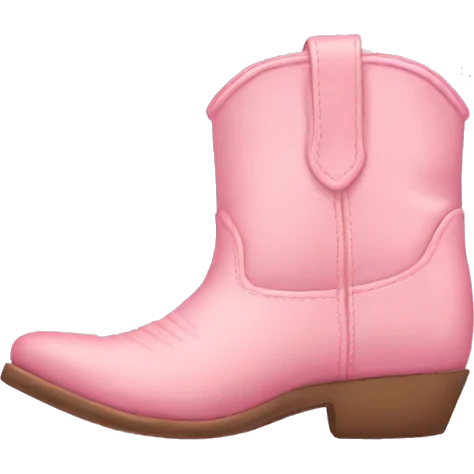 pastel pink cowgirl boots emoji