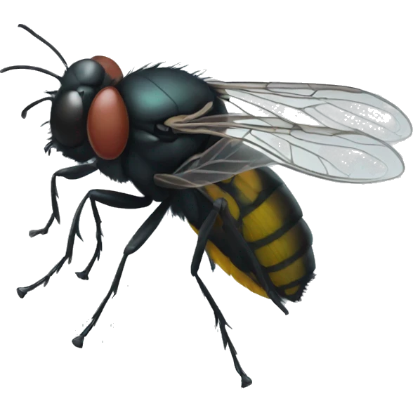 black fly emoji
