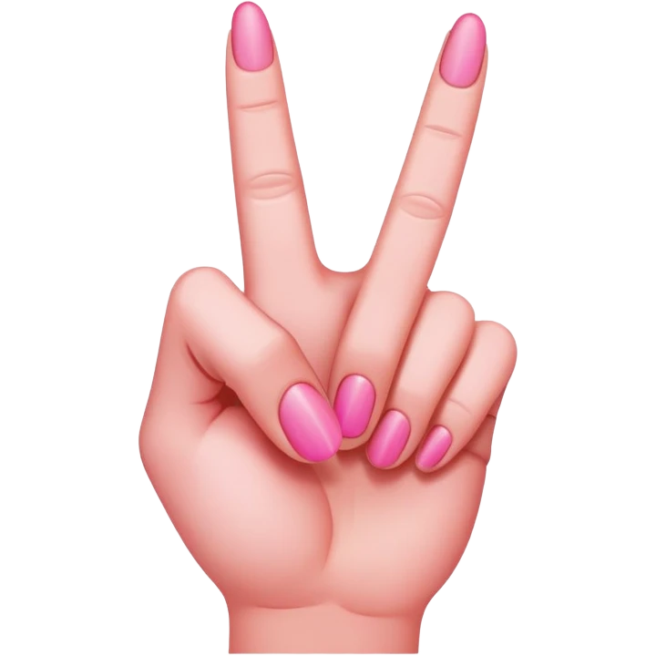 pink middle finger emoji
