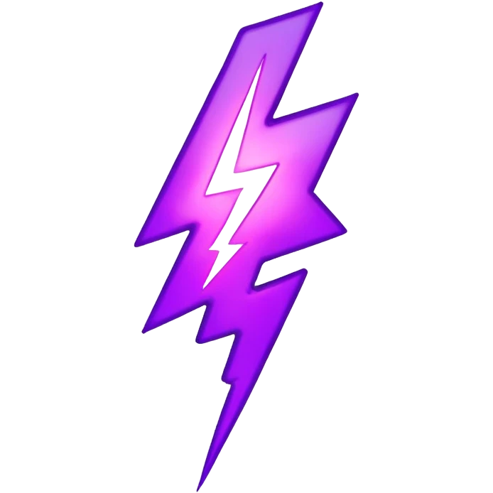 purple Lightning bolt emoji