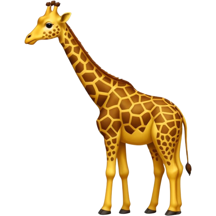 Giraffe die auf ein Lineal tippt. emoji