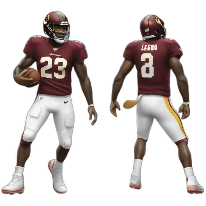 LeBron playing football emoji