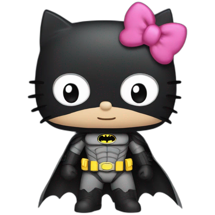 hello kitty batman emoji
