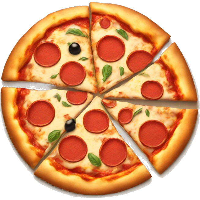 Pizza delivered.  emoji