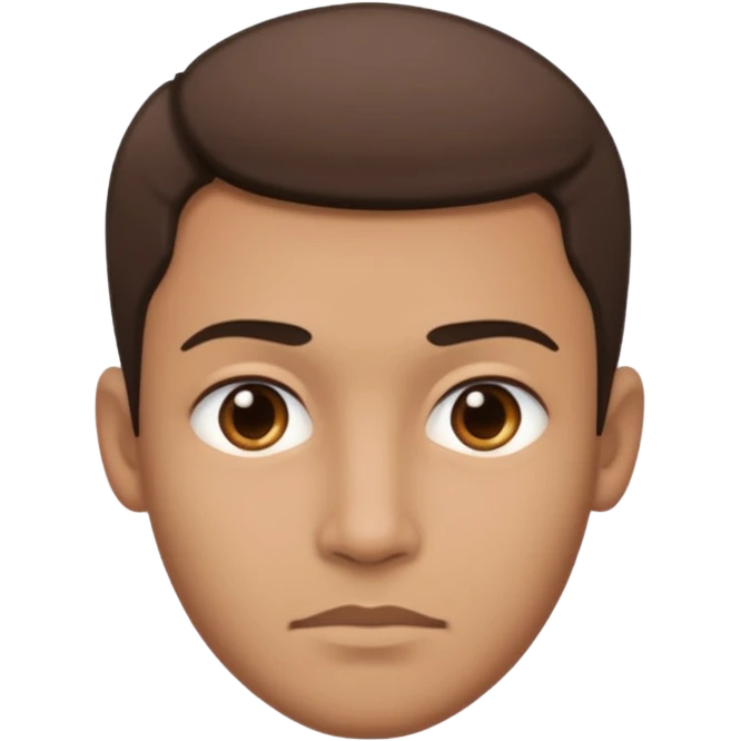 racially ambiguous male face emoji