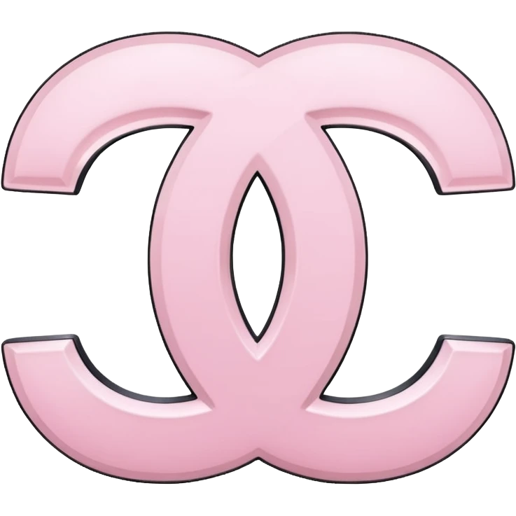 light pink chanel logo emoji