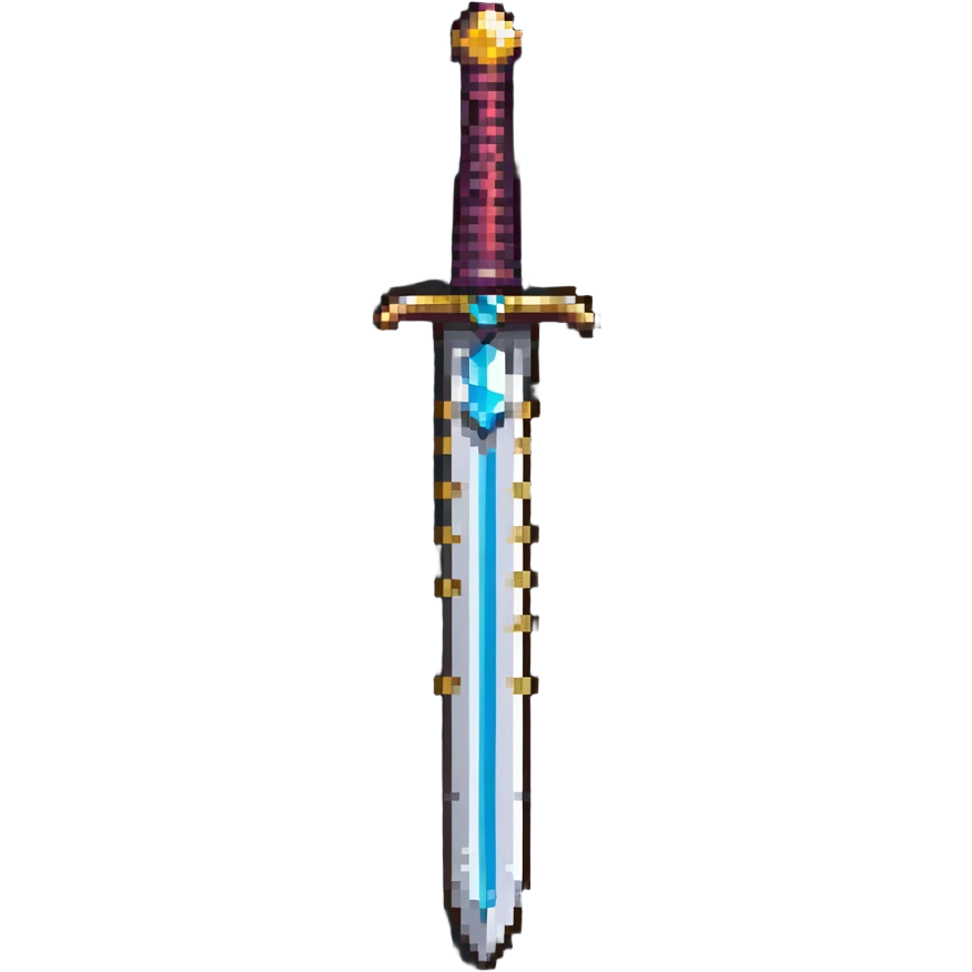 elegant jeweled sword with gems on the hilt emoji