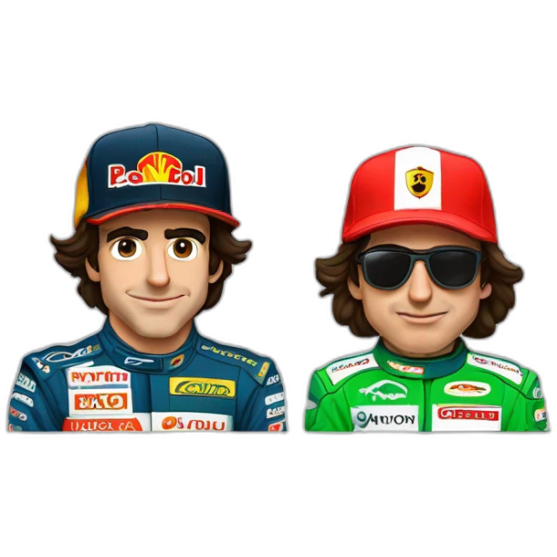 Fernando Alonso Ayrton Senna emoji