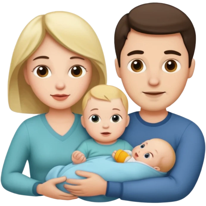 husband wife baby emoji