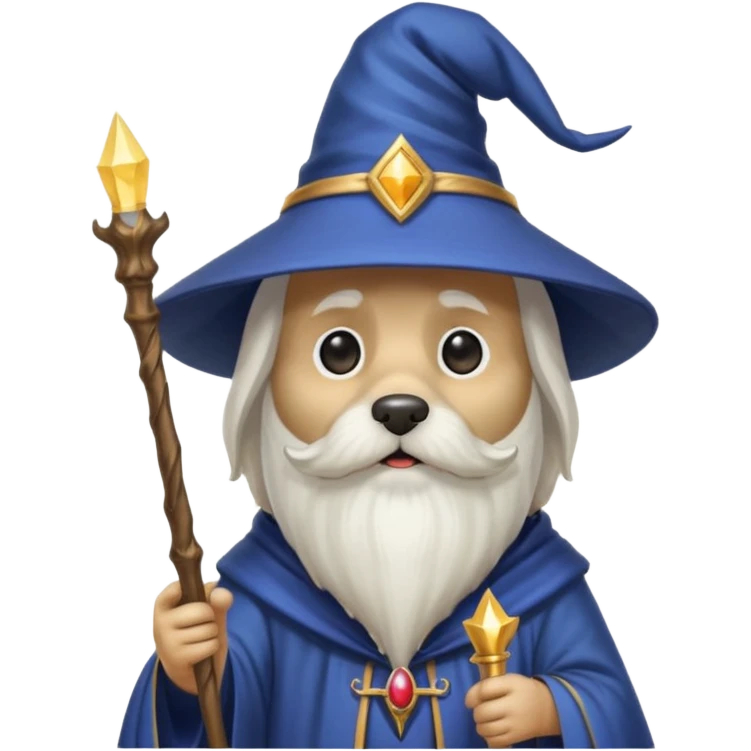 Dog wizard emoji