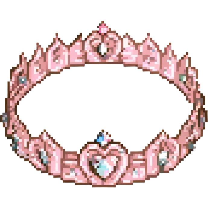 rose gold crown, metallic, soft pink, minimal background emoji