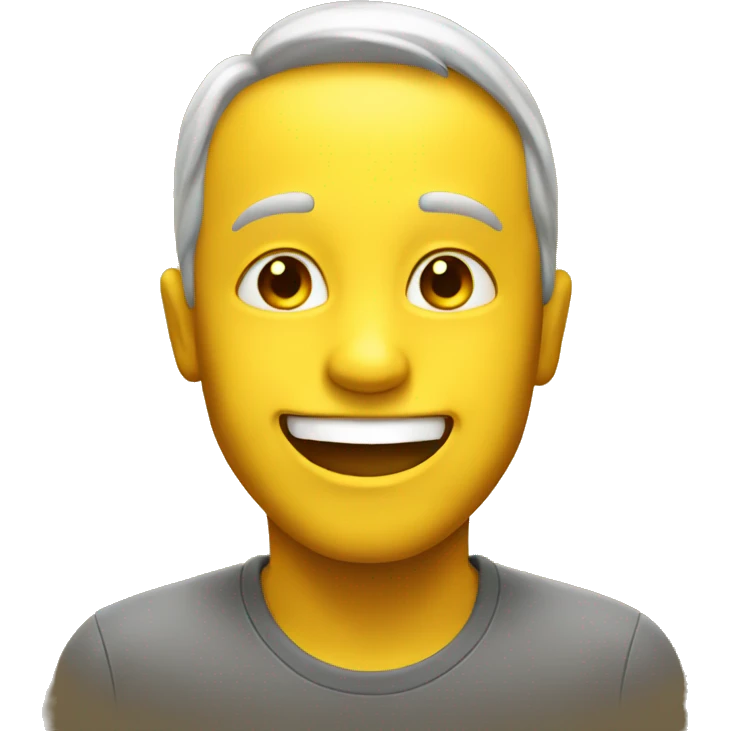 A happy yellow emoji emoji